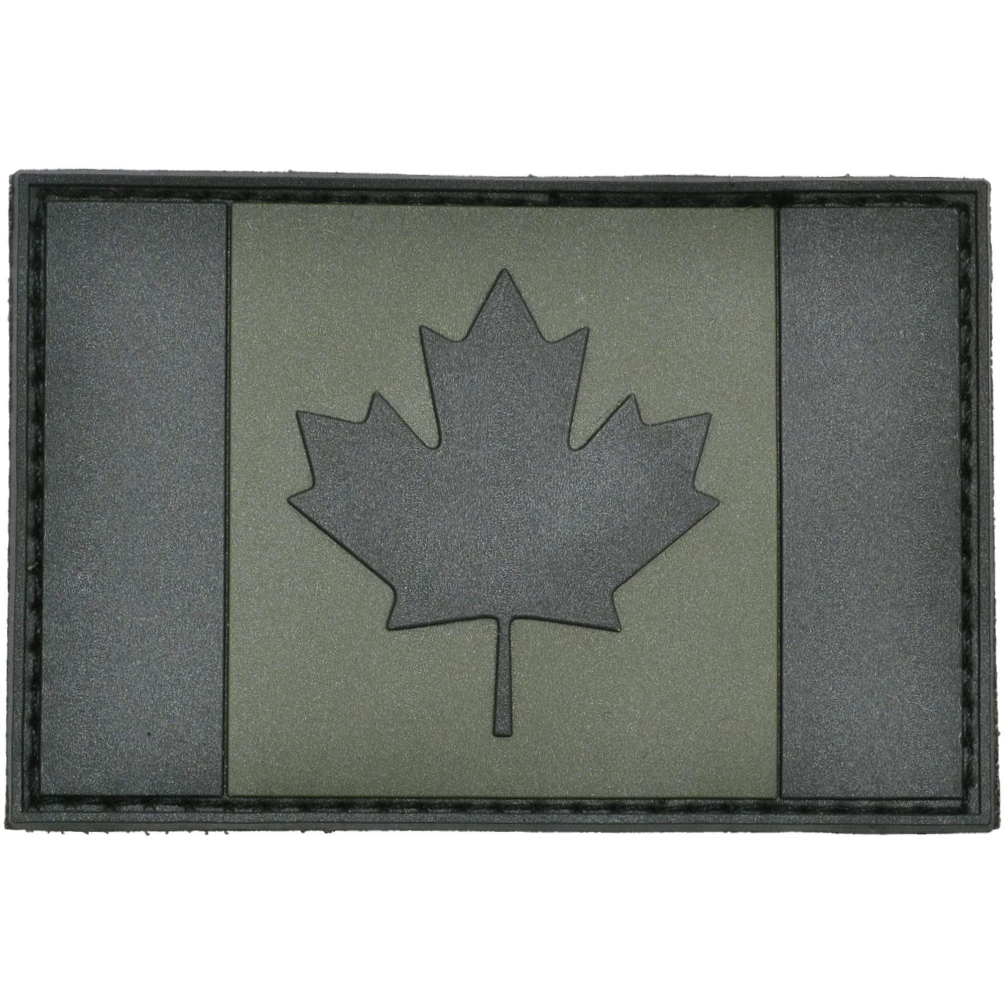 Tactical Gear Junkie Patches Olive Drab Canadian Flag Full Color - 2x3 PVC Patch
