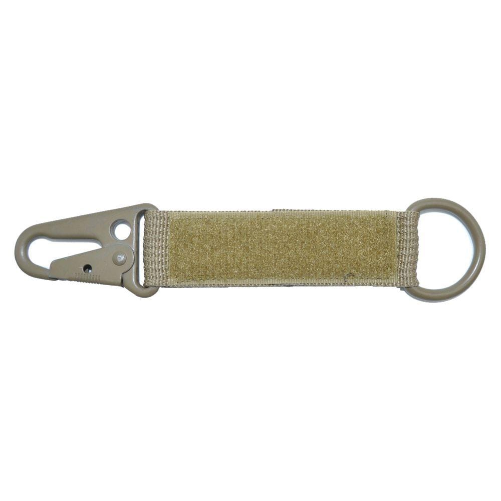 Tactical Gear Junkie Accessories Coyote Brown HK 3'' Loop Keychain with D-Ring - American Made