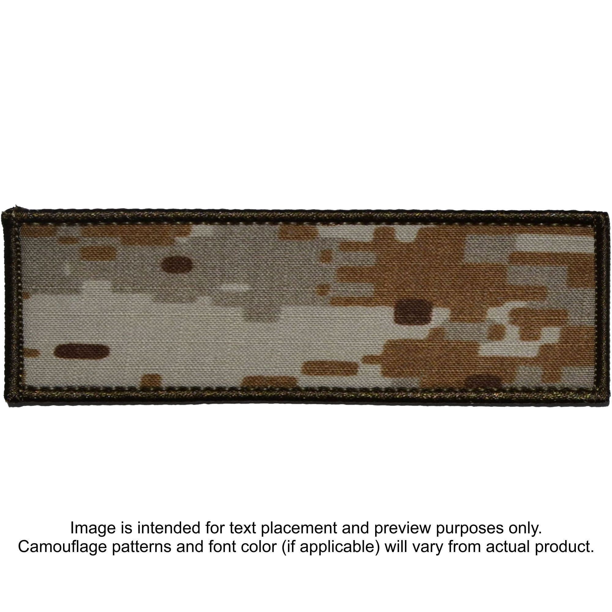 Tactical Gear Junkie Patches MARPAT Desert Custom Plate Carrier Text Patch - 3x9