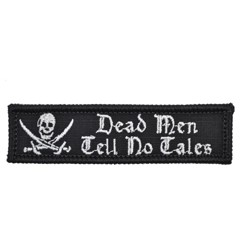 Tactical Gear Junkie Patches Black Dead Men Tell No Tales - Version 2.0 - 1x3.75 Patch