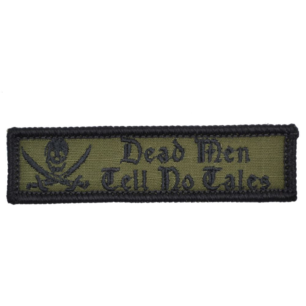 Tactical Gear Junkie Patches Olive Drab Dead Men Tell No Tales - Version 2.0 - 1x3.75 Patch