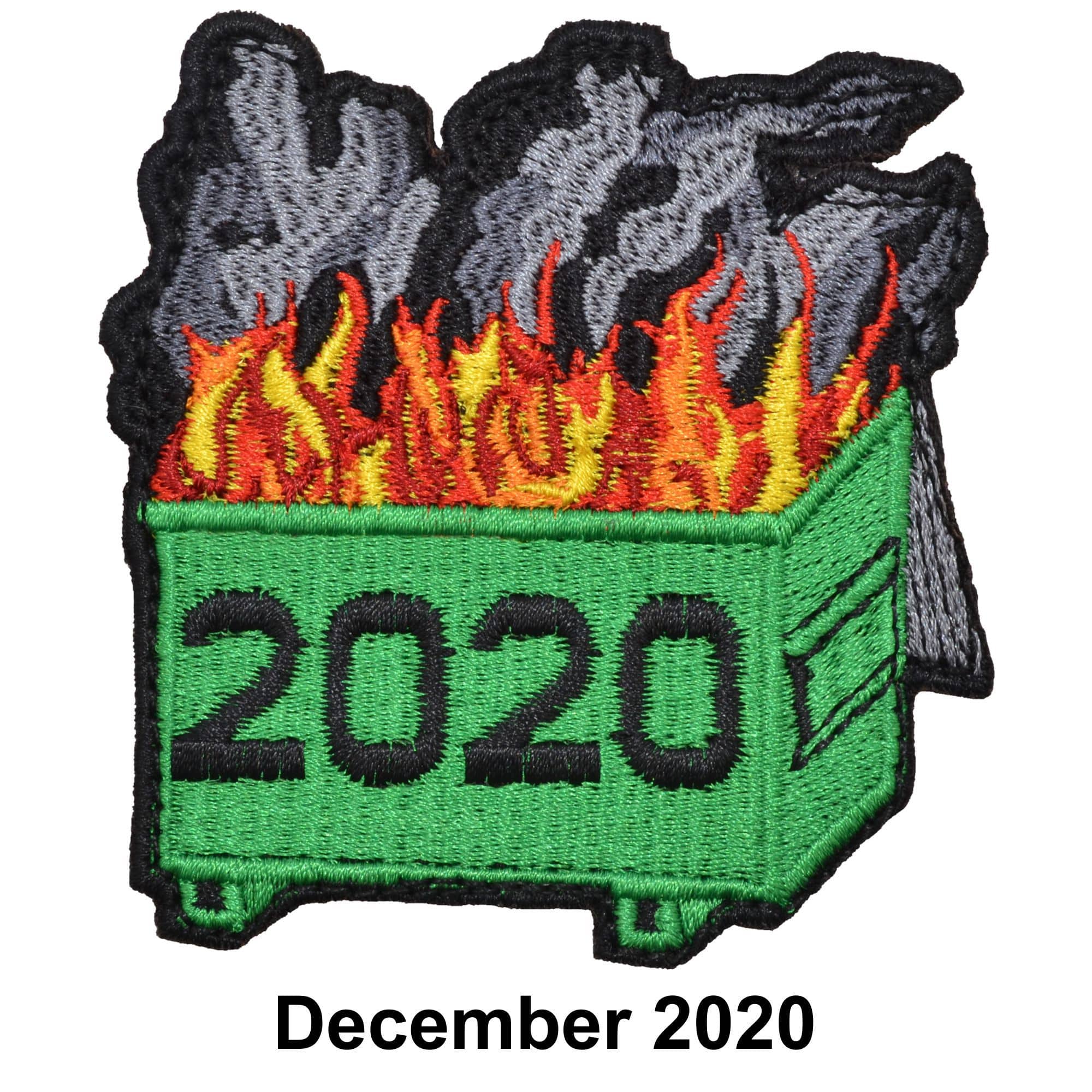 Tactical Gear Junkie Patches December 2020 Patch of the Month - Dumpster Fire