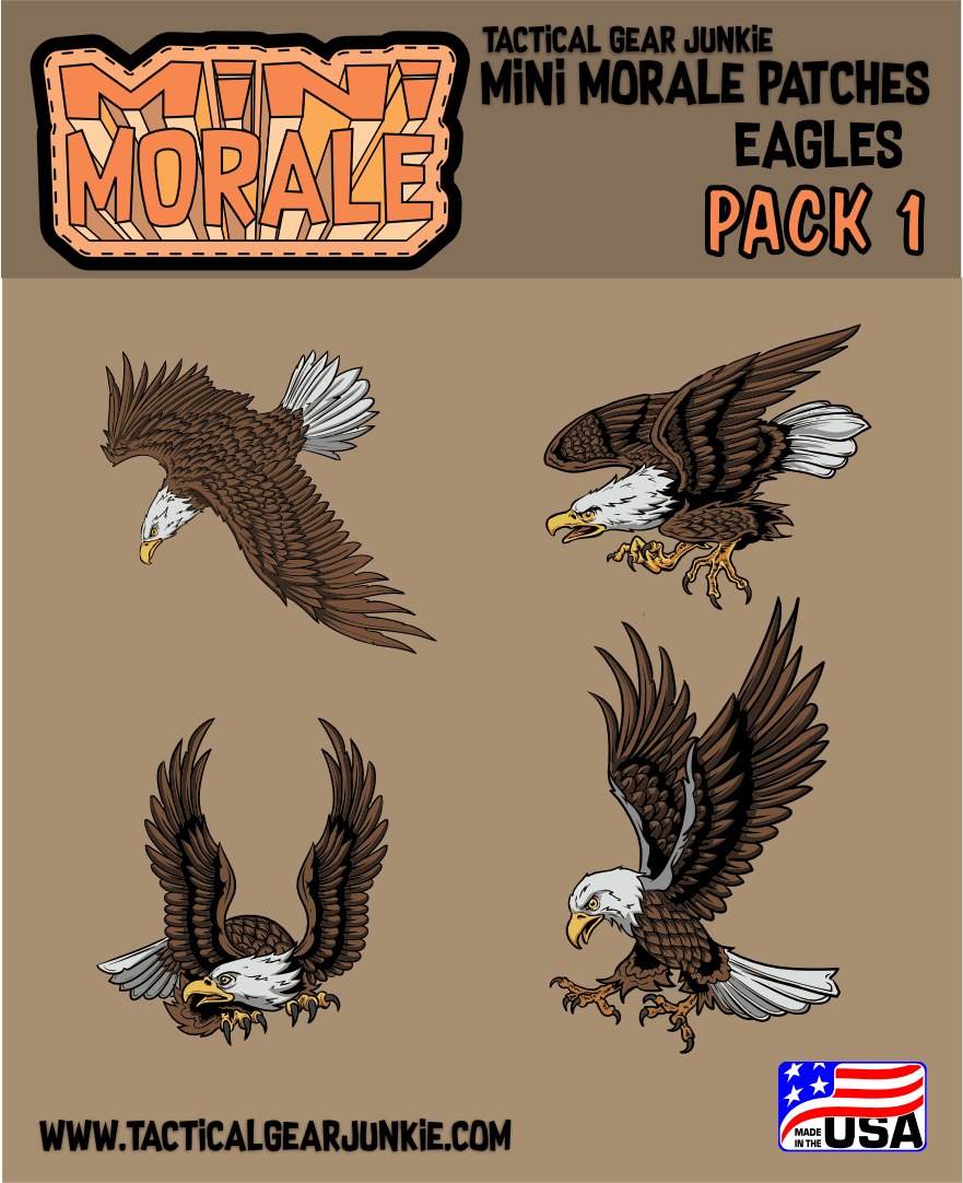 Tactical Gear Junkie Patches Mini Morale - Eagles Patch Pack 1