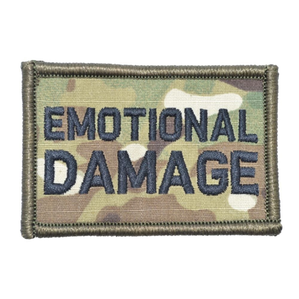 Tactical Gear Junkie Patches MultiCam Emotional Damage - 2x3 Patch