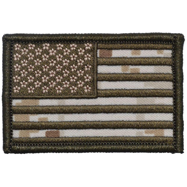 US Flag Patch Desert