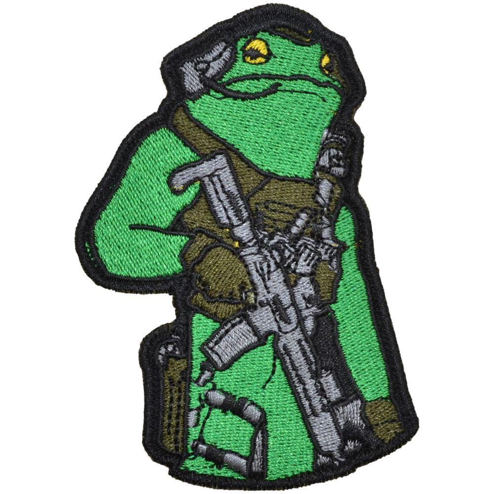 Tactical Gear Junkie Patches Tactical Frog - 3.25 inch Patch - Green Frog w/ Green Gear