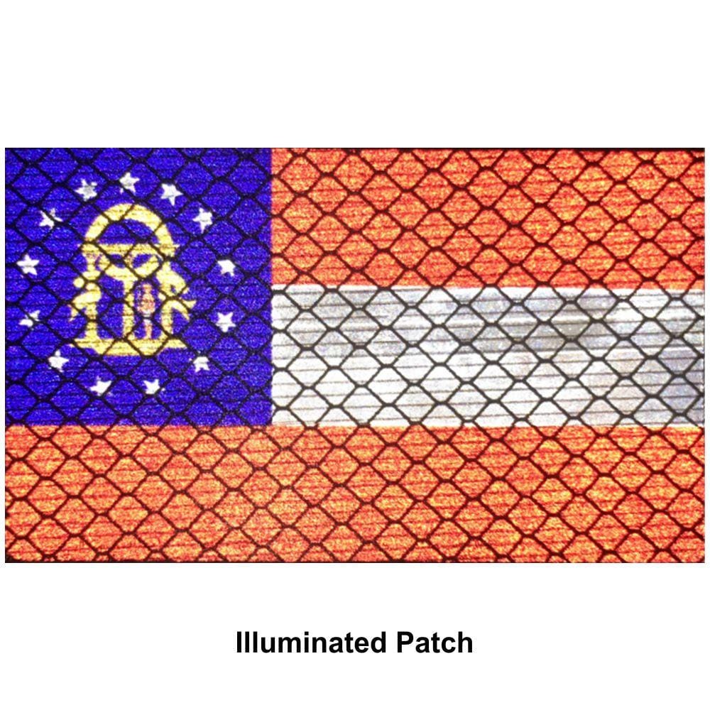 Tactical Gear Junkie Patches Reflective Georgia State Flag - 2x3.5 Patch