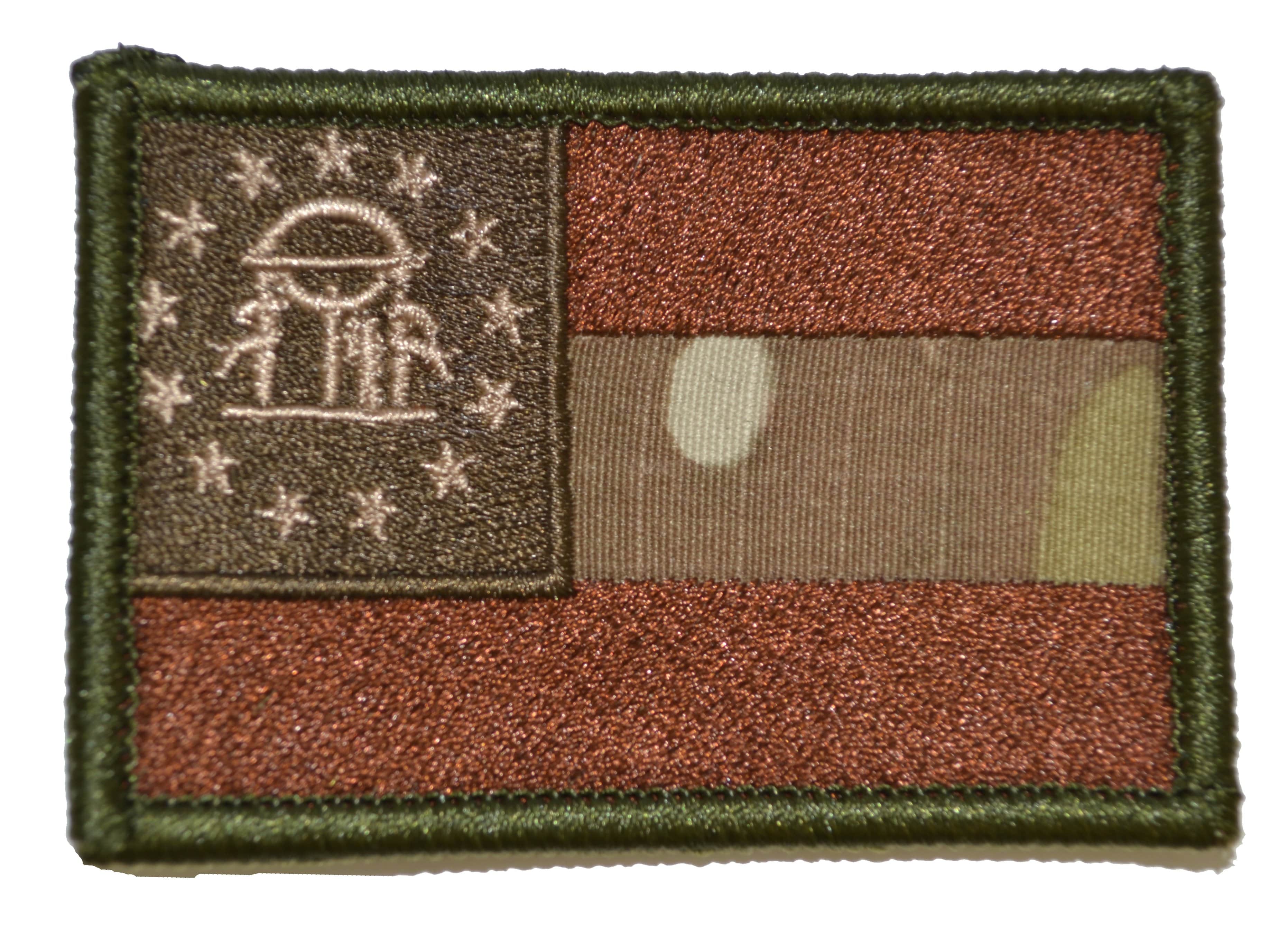 Tactical Gear Junkie Patches MultiCam Georgia State Flag - 2x3 Patch