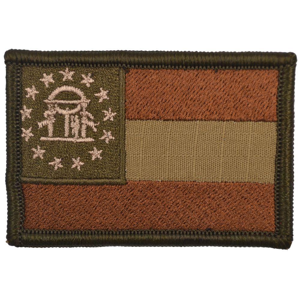 Tactical Gear Junkie Patches Coyote Brown Georgia State Flag - 2x3 Patch