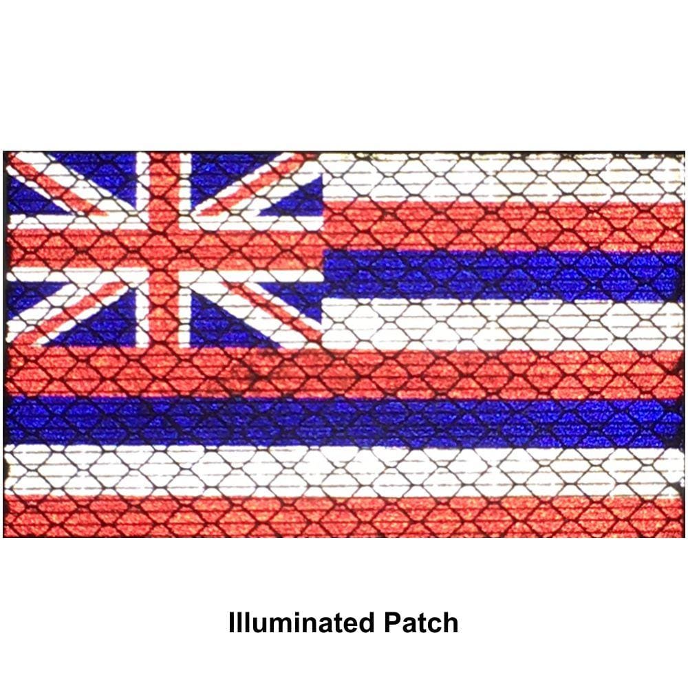 Tactical Gear Junkie Patches Reflective Hawaii State Flag - 2x3.5 Patch