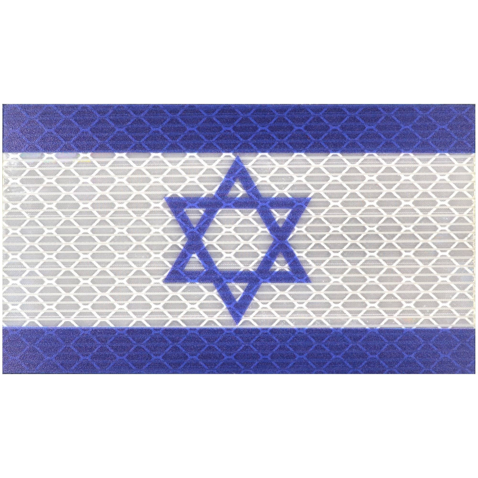Tactical Gear Junkie Patches Reflective Israel Flag - 2x3.5 Patch