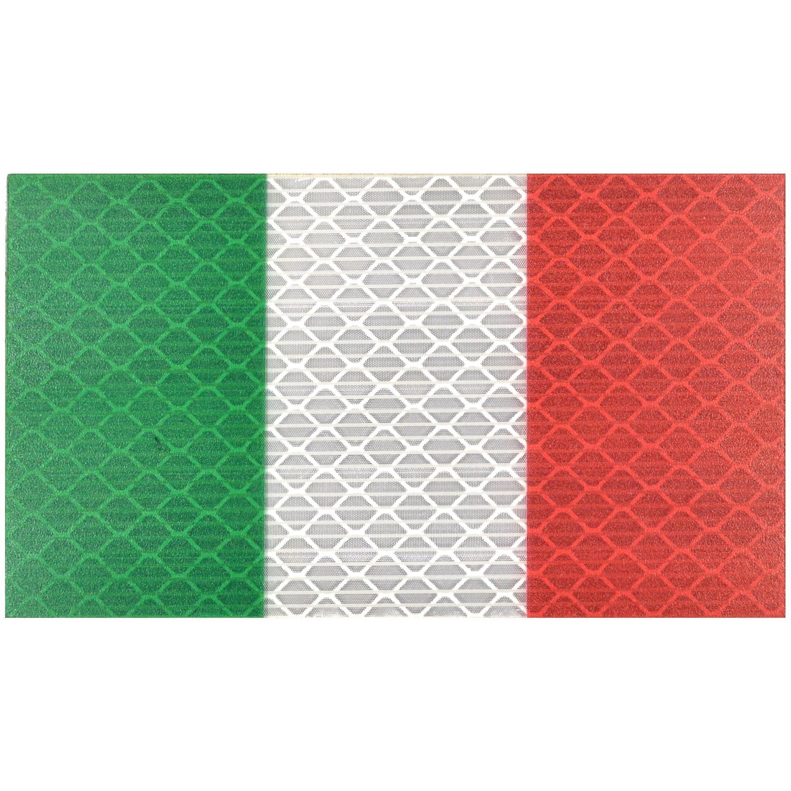 Reflective Italy Flag - 2x3.5 Patch
