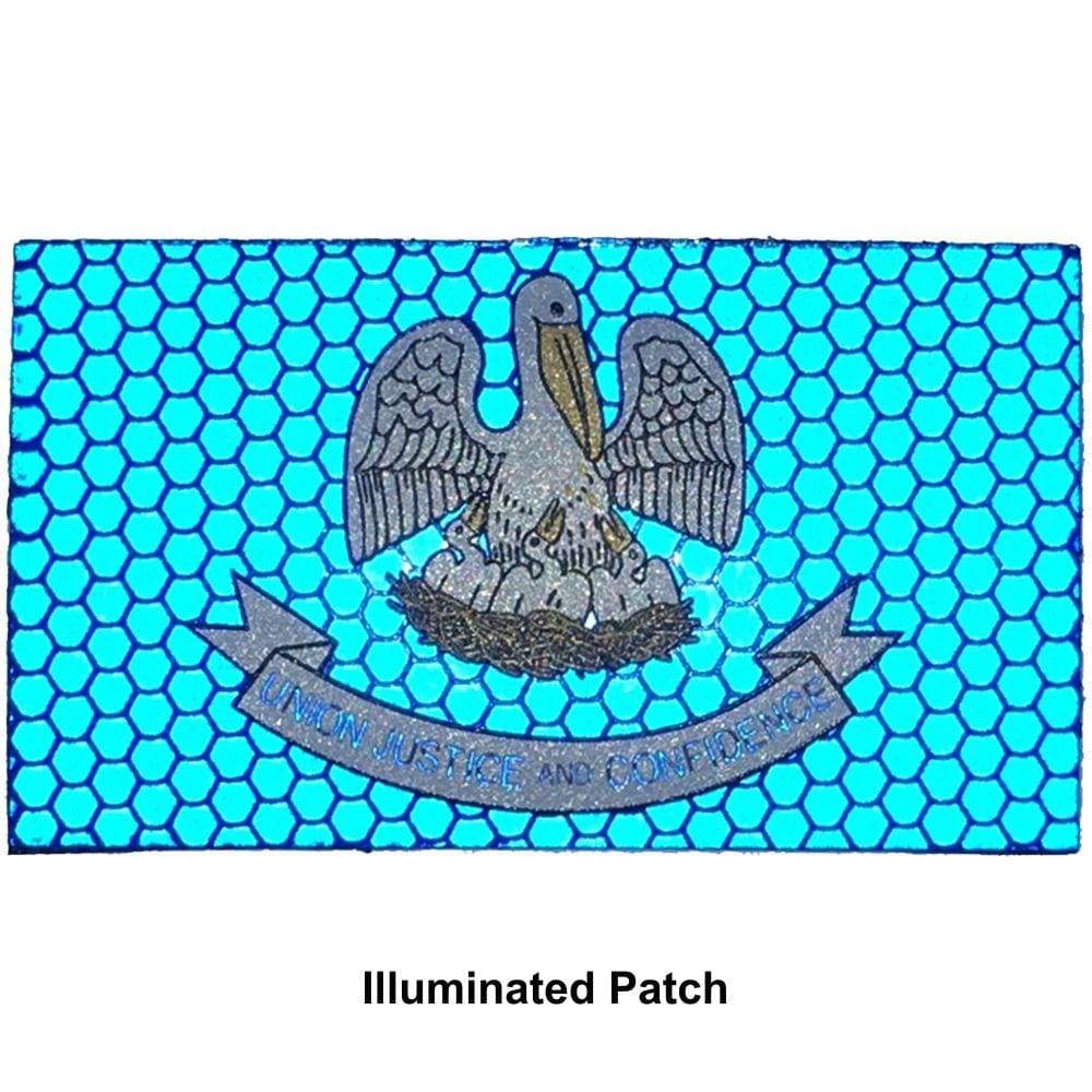Tactical Gear Junkie Patches Reflective Louisiana State Flag - 2x3.5 Patch