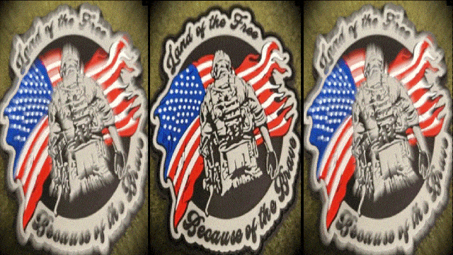 Tactical Gear Junkie Patches Full Color Land of the Free Because of the Brave - 3.75 inch PVC Patch