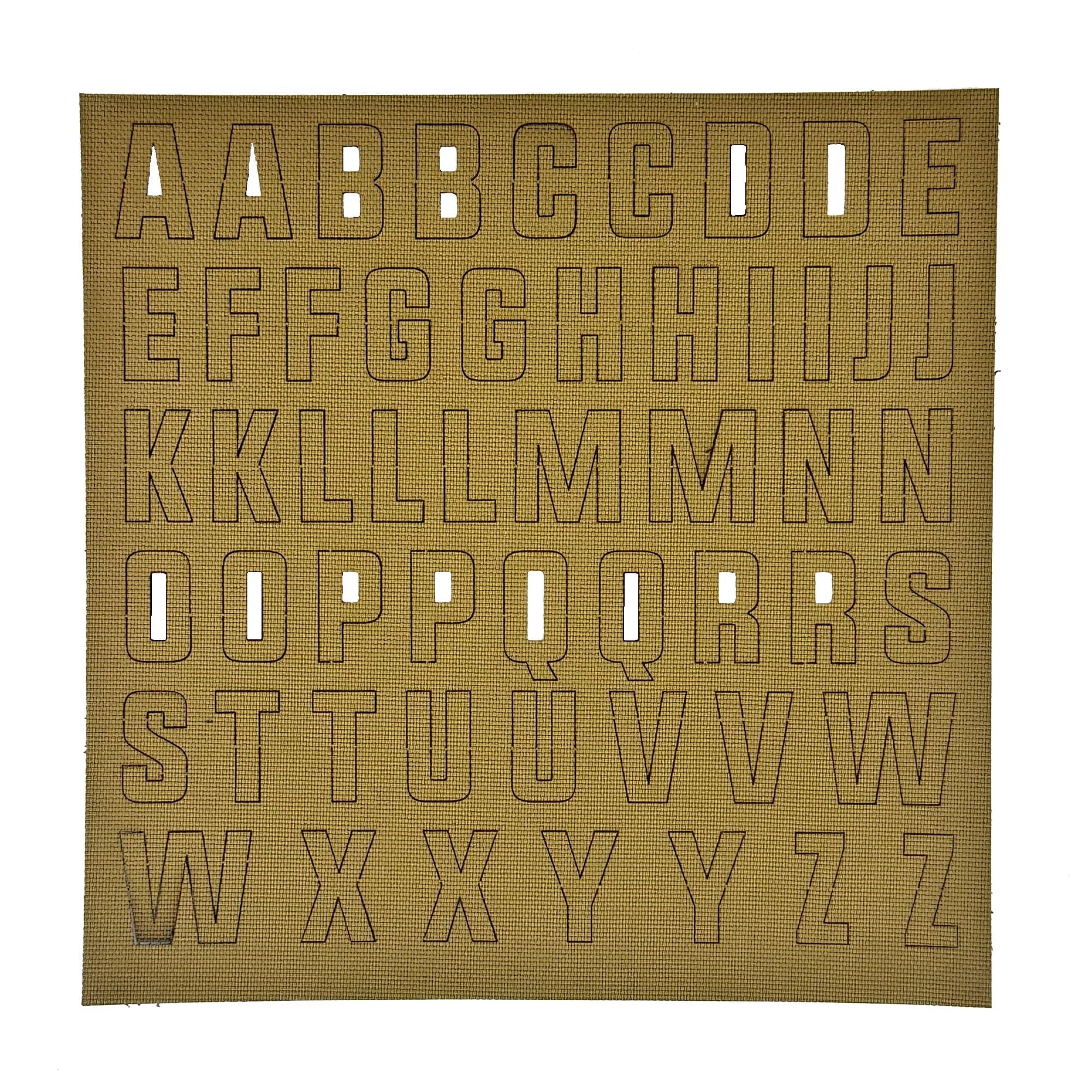 Tactical Gear Junkie Patches Alphabet Letters Patch Pack - CORDURA