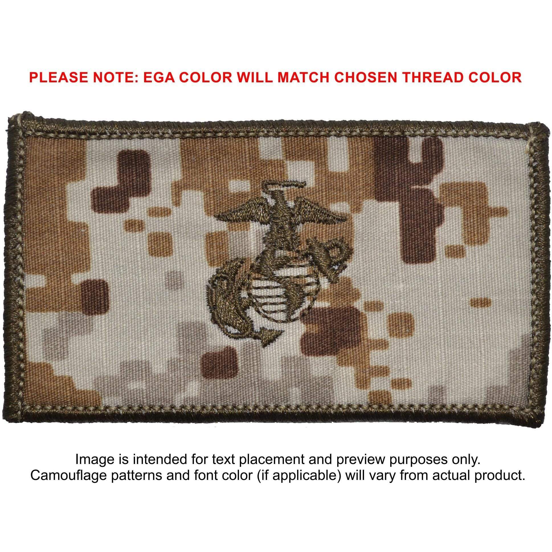 Tactical Gear Junkie Patches MARPAT Desert USMC Plate Carrier Flak Patch - Eagle Globe and Anchor Graphic (Open Globe)