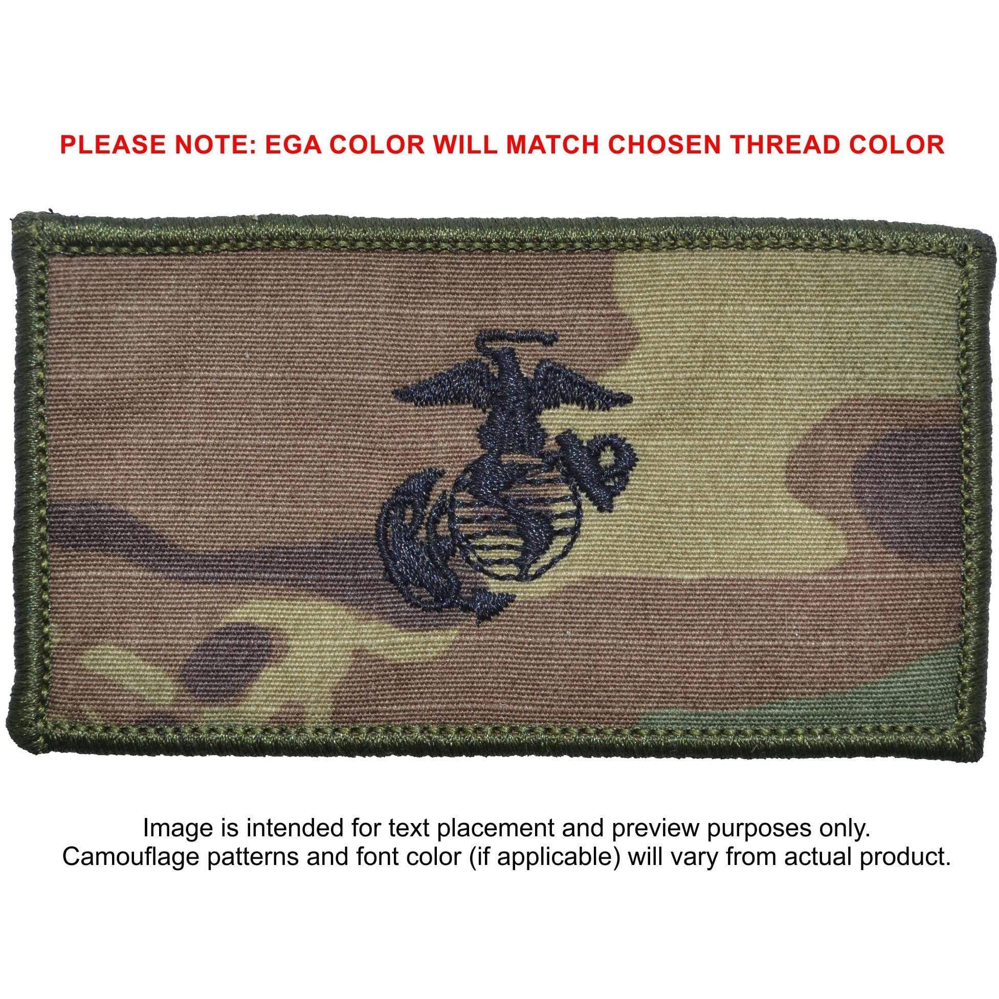 Tactical Gear Junkie Patches MultiCam USMC Plate Carrier Flak Patch - Eagle Globe and Anchor Graphic (Open Globe)