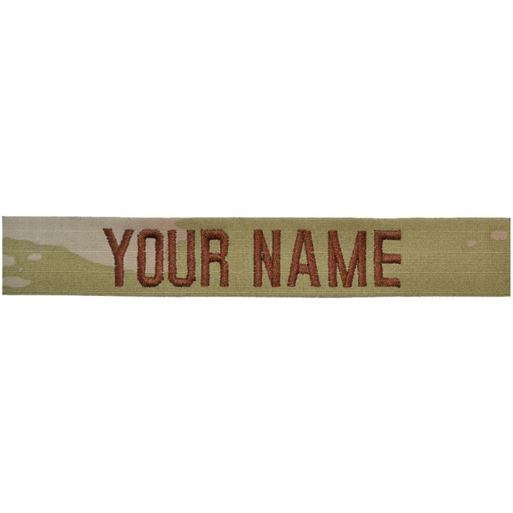 Tactical Gear Junkie Name Tapes Spice Brown Single Custom Air Force Name Tape - SEW ON - 3-Color OCP