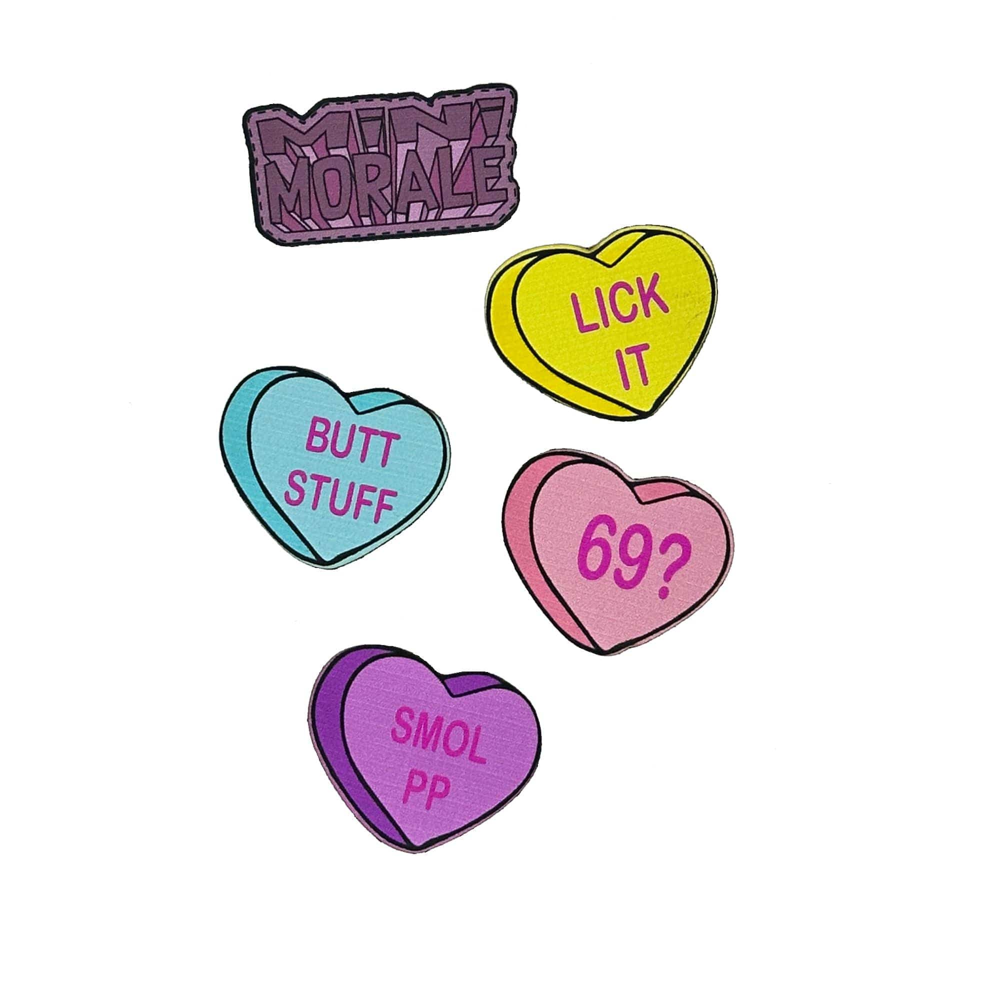 Tactical Gear Junkie Patches Mini Morale - Conversation Hearts Patch Pack 2