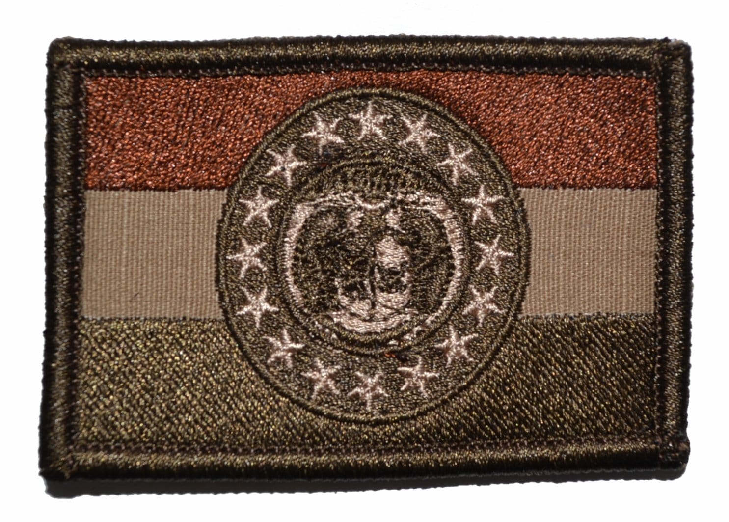 Tactical Gear Junkie Patches Coyote Brown Missouri State Flag - 2x3 Patch