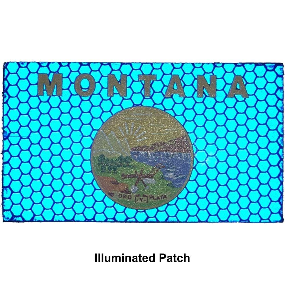 Tactical Gear Junkie Patches Reflective Montana State Flag - 2x3.5 Patch