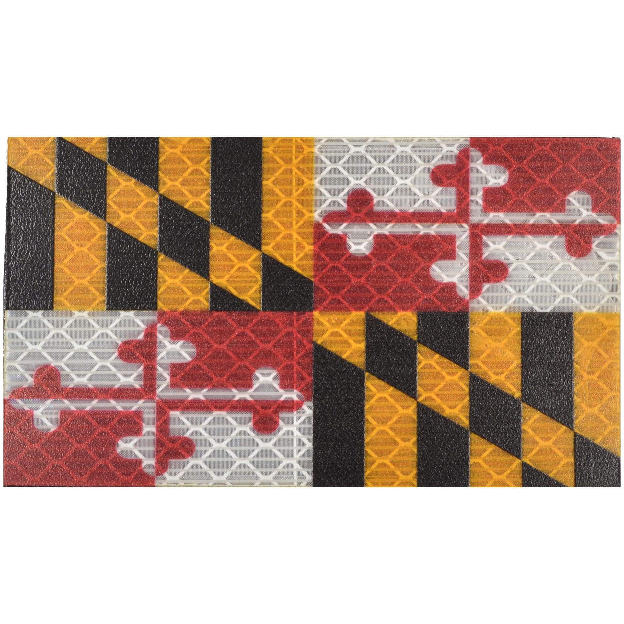 Tactical Gear Junkie Patches Reflective Maryland State Flag - 2x3.5 Patch