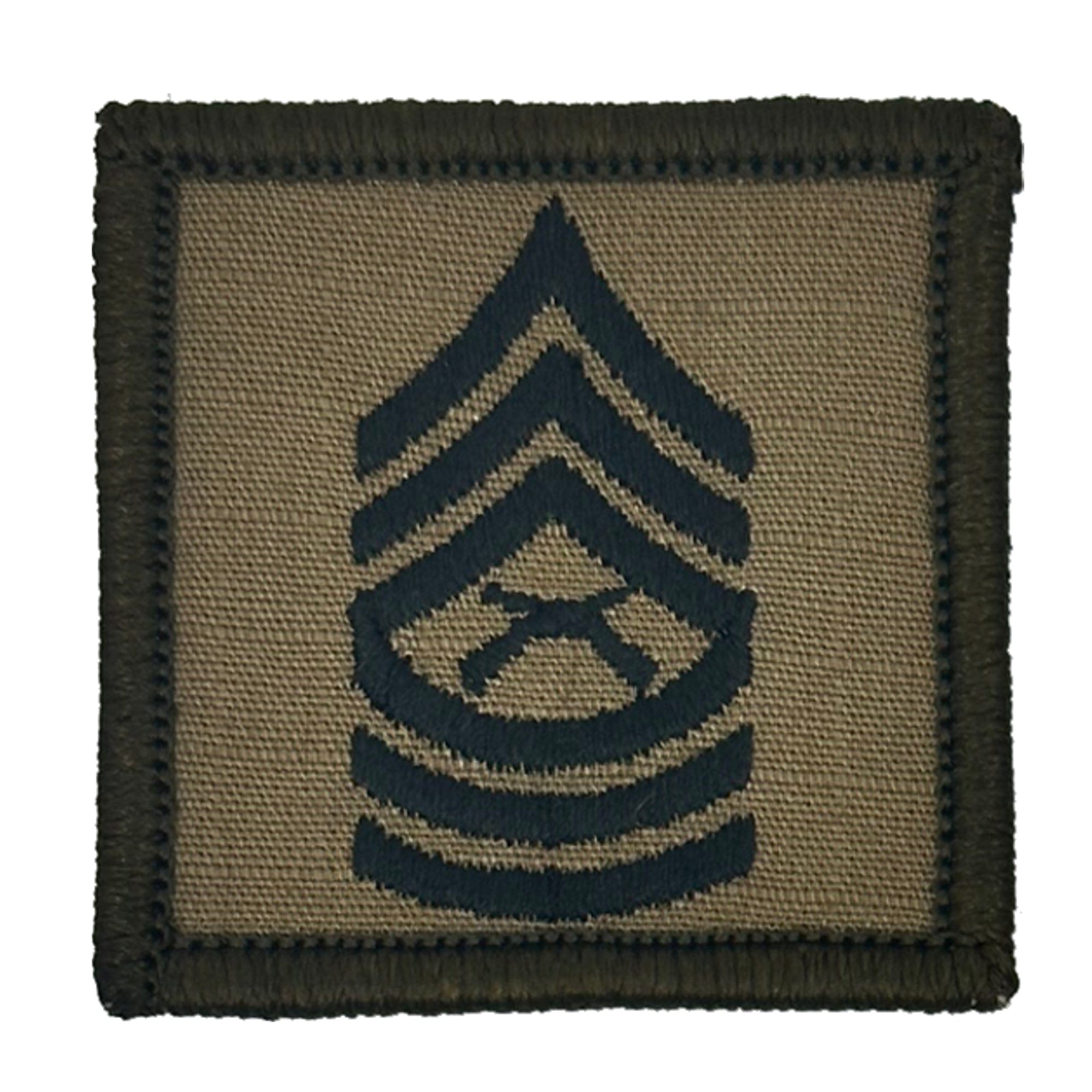 Tactical Gear Junkie Patches Coyote Brown / Master Sergeant USMC Rank Insignia - 2x2 Patch