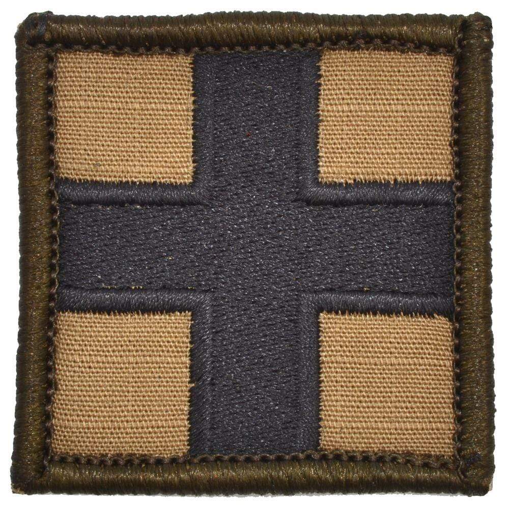 Tactical Gear Junkie Patches Coyote Brown Medic Cross - 2x2 Patch