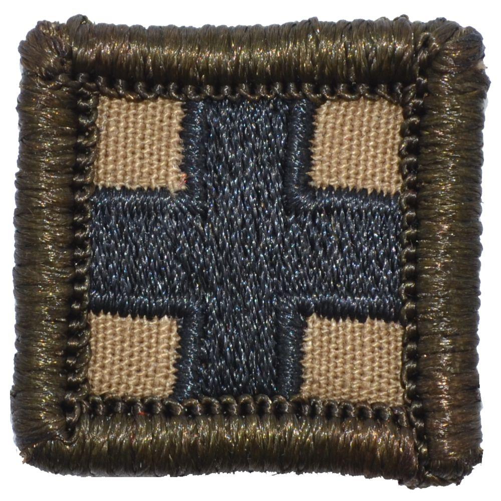 Tactical Gear Junkie Patches Coyote Brown Medic Cross - 1x1 Patch