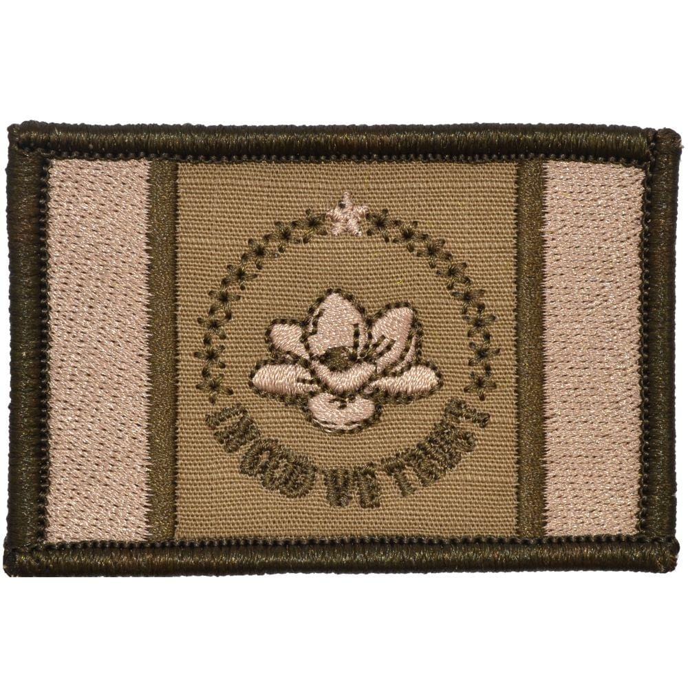 Tactical Gear Junkie Patches Coyote Brown New Mississippi State Flag - 2x3 Patch