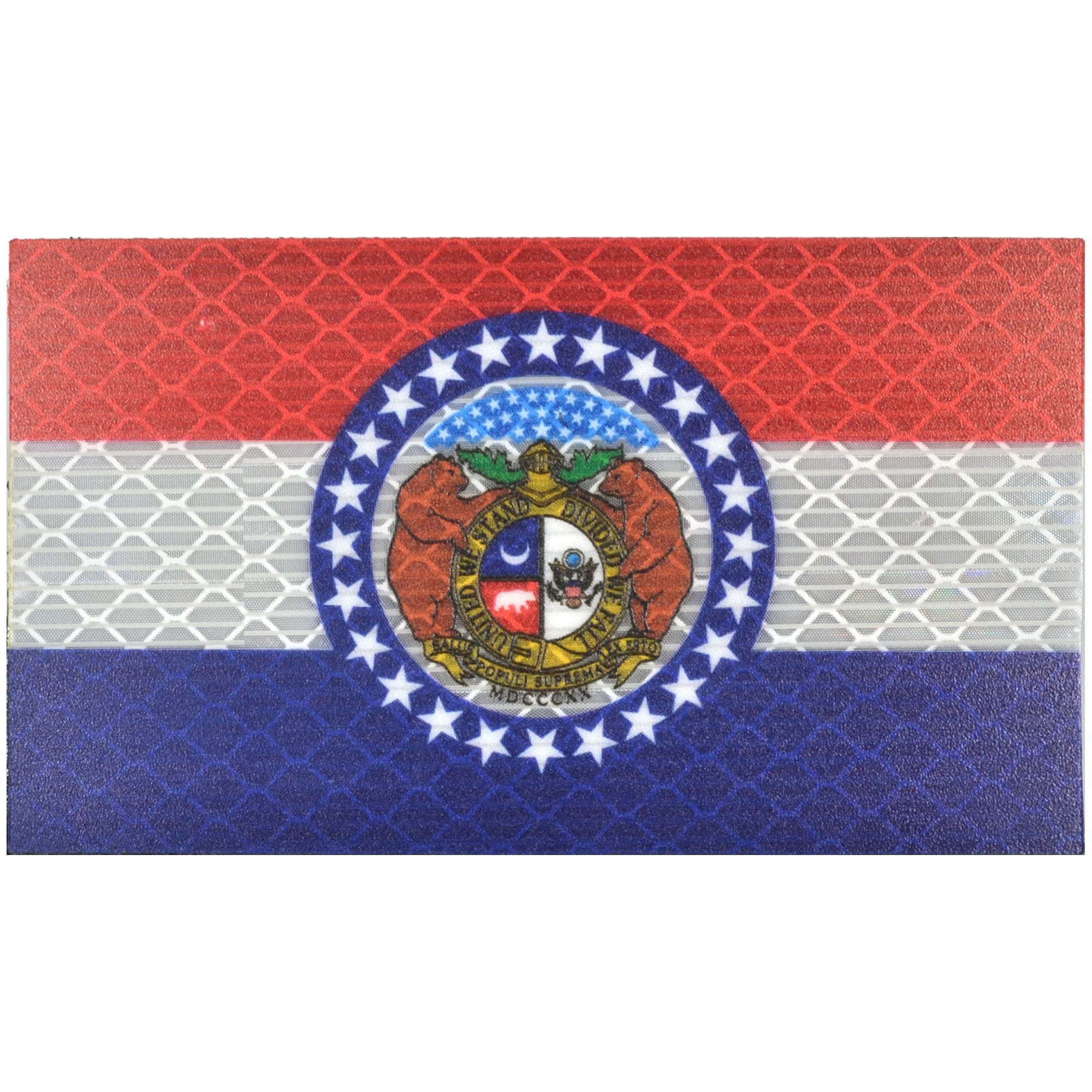Tactical Gear Junkie Patches Reflective Missouri State Flag - 2x3.5 Patch