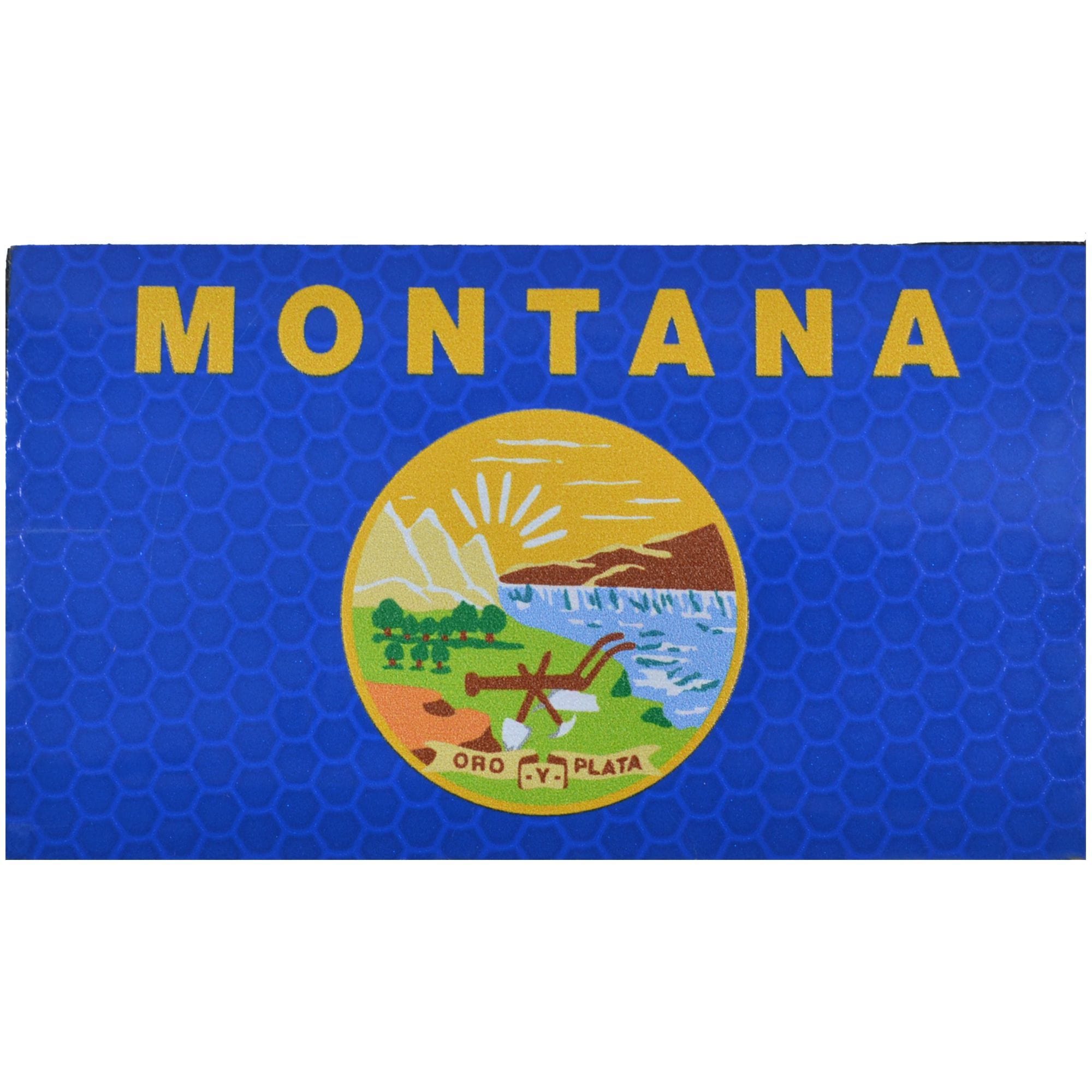 Tactical Gear Junkie Patches Reflective Montana State Flag - 2x3.5 Patch