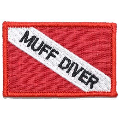 Tactical Gear Junkie Patches Muff Diver - Diver Down Scuba Flag - 2x3 Patch