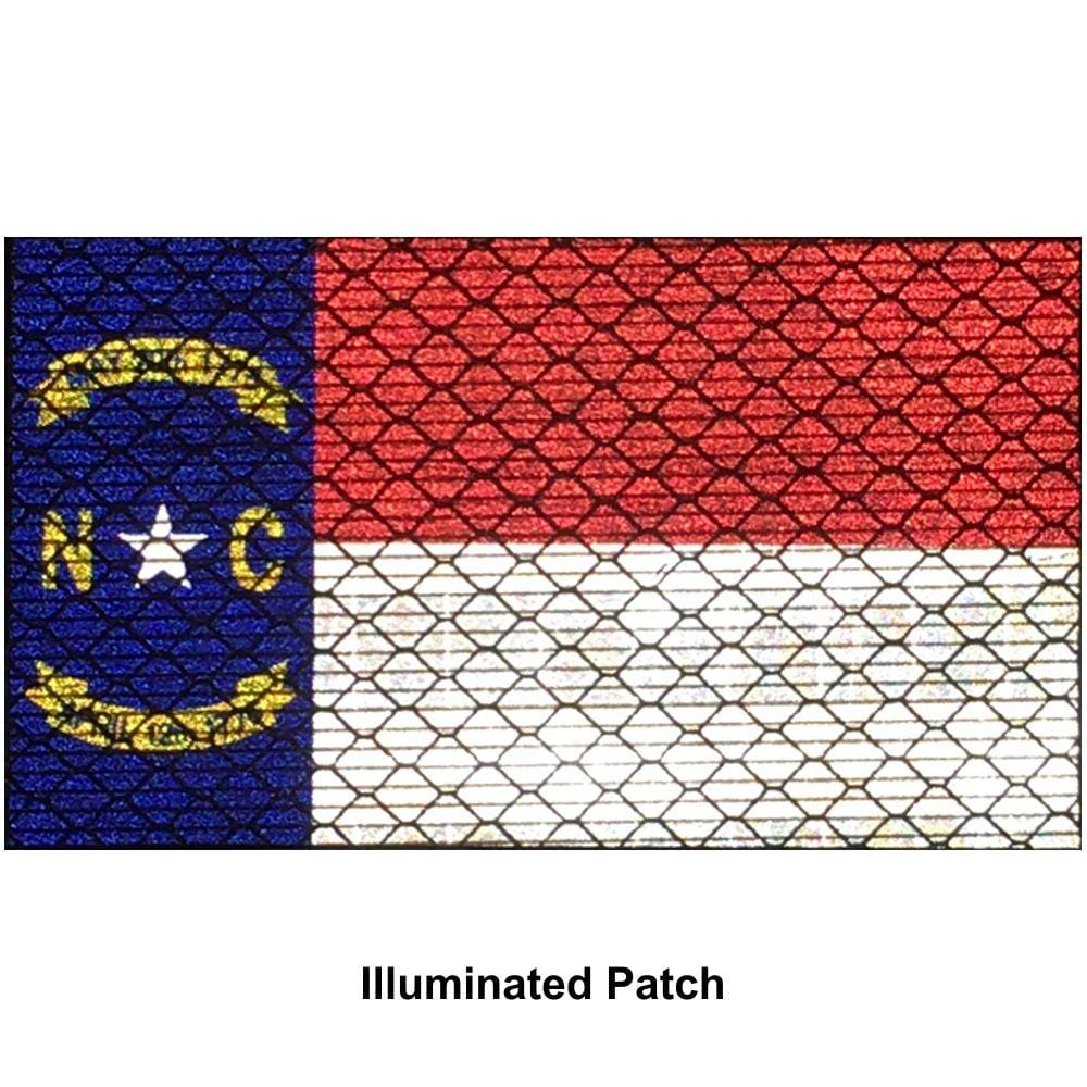 Tactical Gear Junkie Patches Reflective North Carolina State Flag - 2x3.5 Patch