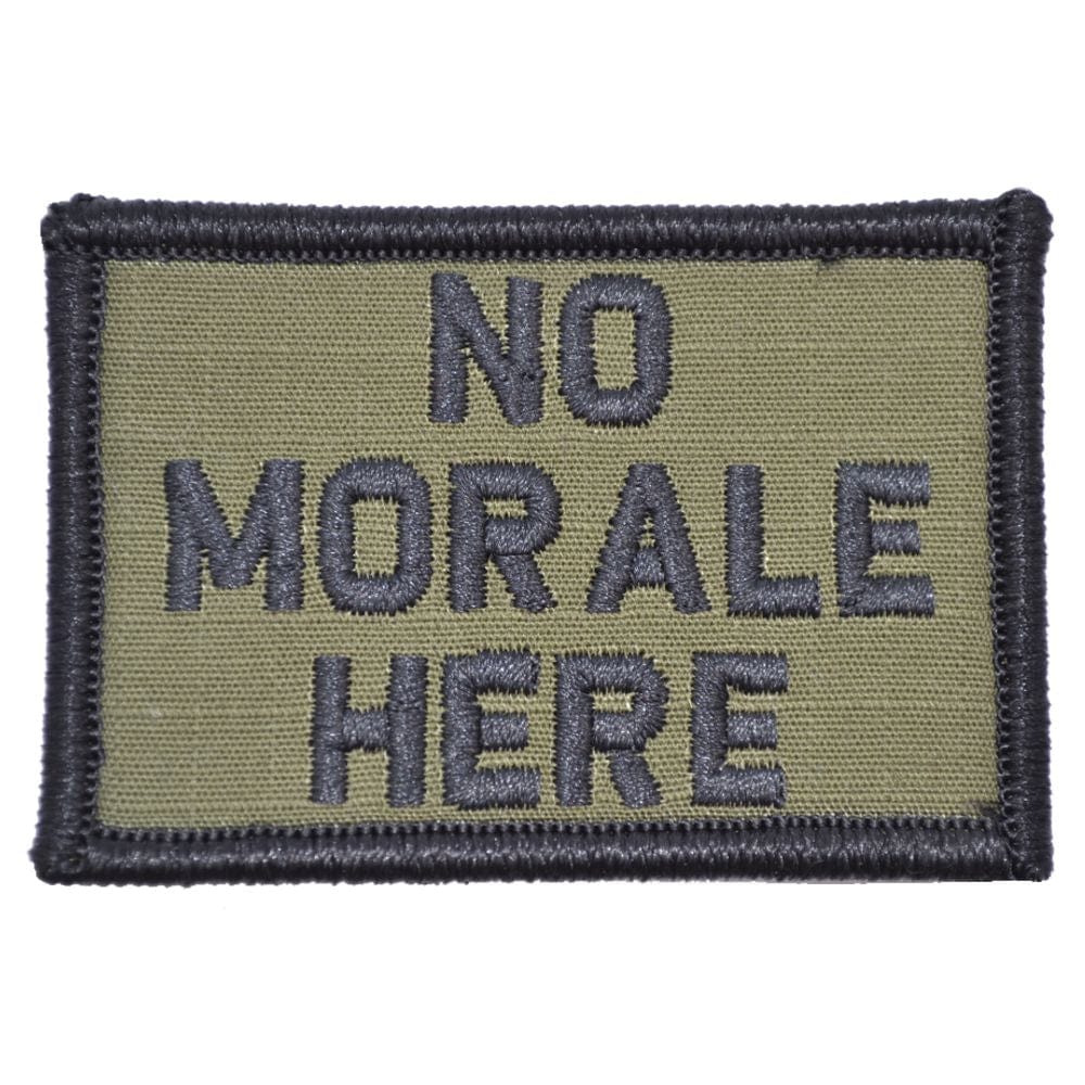 Tactical Gear Junkie Patches Olive Drab No Morale Here - 2x3 Patch