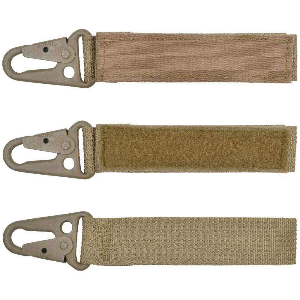 Tactical Gear Junkie Name Tapes Coyote Brown Custom Name Tape Keychain