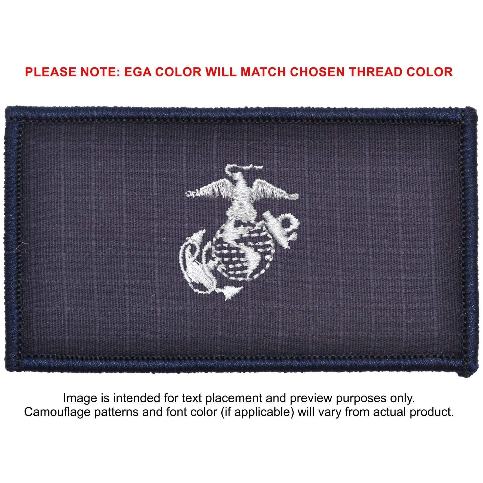 Tactical Gear Junkie Patches Navy Blue USMC Plate Carrier Flak Patch - Eagle Globe and Anchor Graphic (Open Globe)