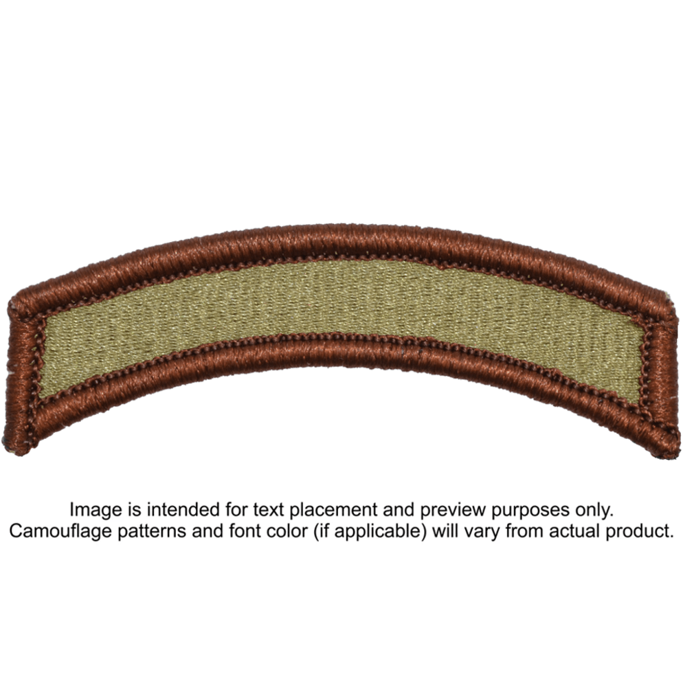 Tactical Gear Junkie Patches OCP/Spice Fully Embroidered Custom Text Patch Fully Embroidered USAF OCP/Spice - Long Tab