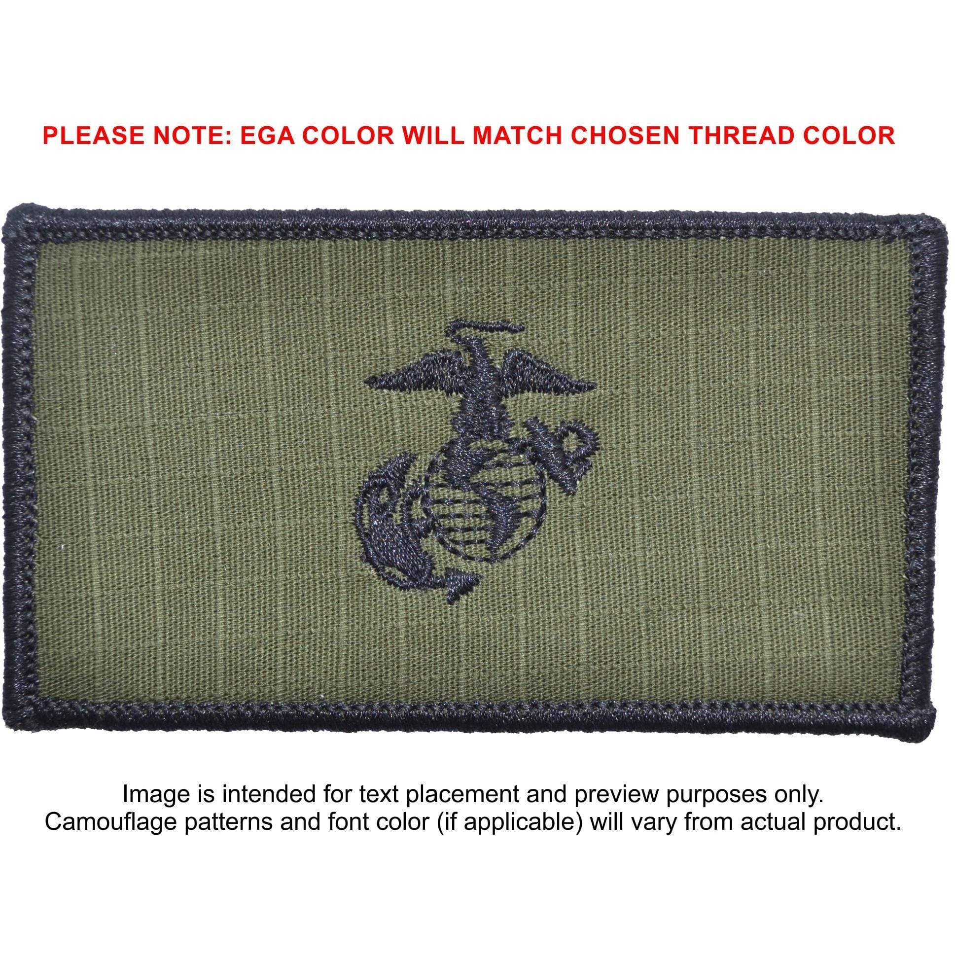 Tactical Gear Junkie Patches Olive Drab USMC Plate Carrier Flak Patch - Eagle Globe and Anchor Graphic (Open Globe)