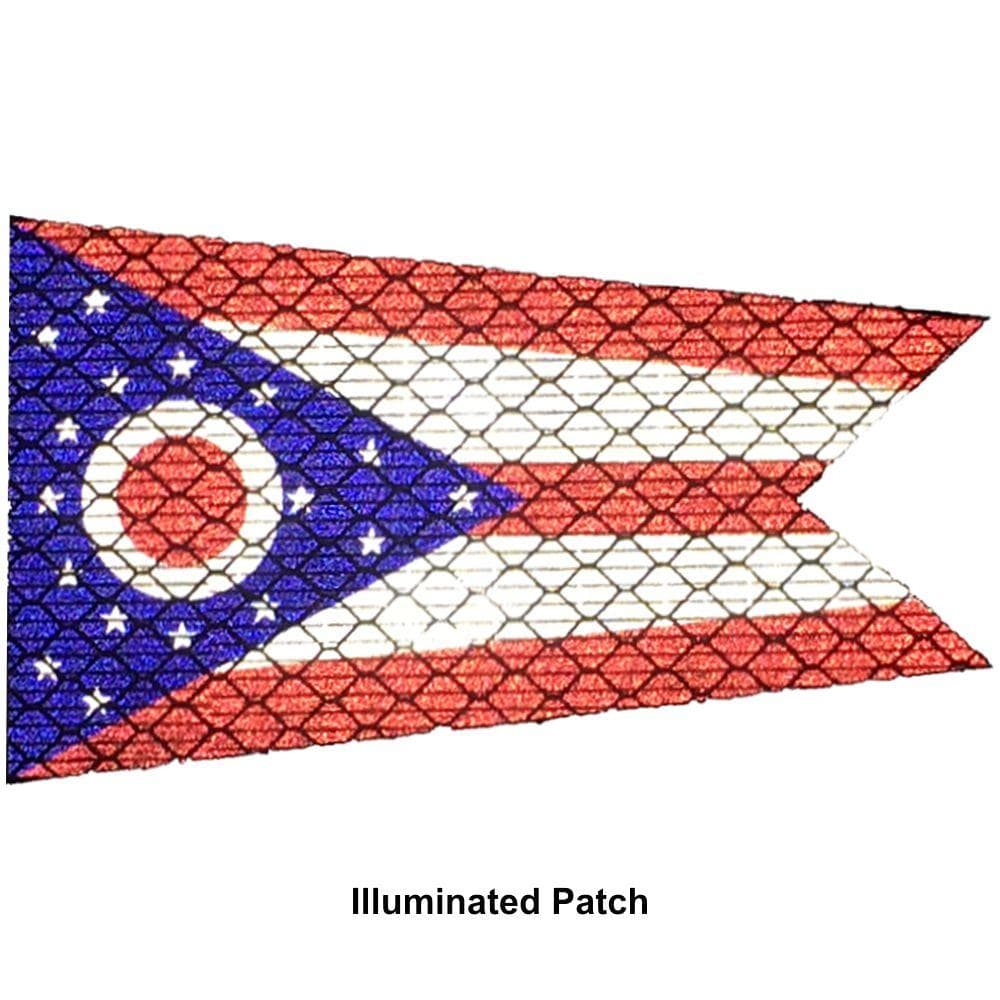 Tactical Gear Junkie Patches Reflective Ohio State Flag - 2x3.5 Patch
