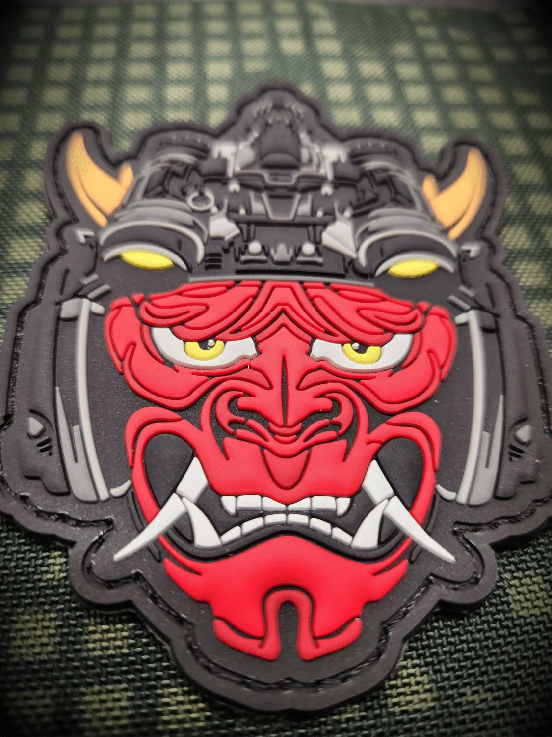 Tactical Gear Junkie Patches Tactical Oni Samurai with Night Vision Goggles PVC Patch - Unleash Fear and Strength