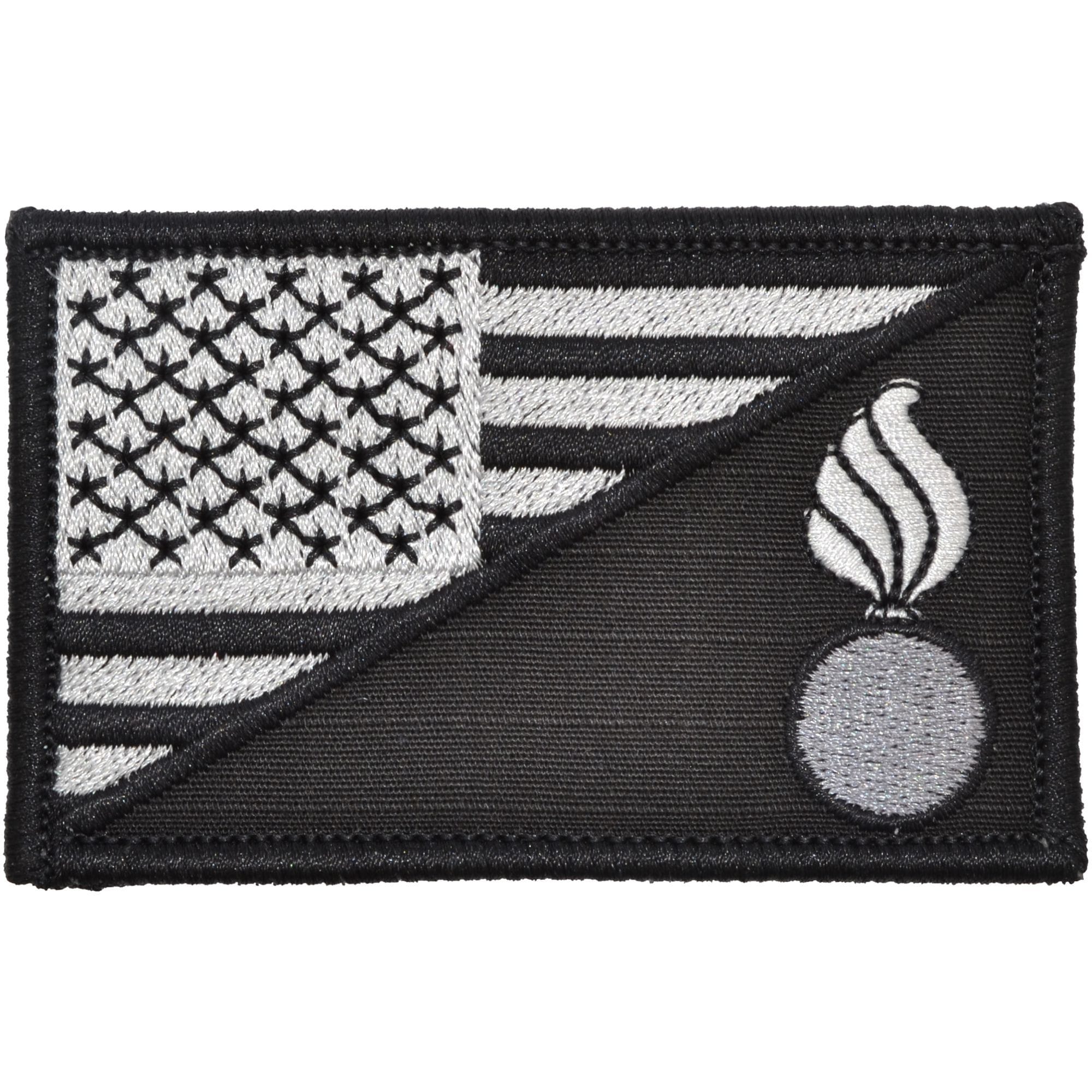 Tactical Gear Junkie Patches Black Army Ordnance Corps USA Flag - 2.25x3.5 Patch