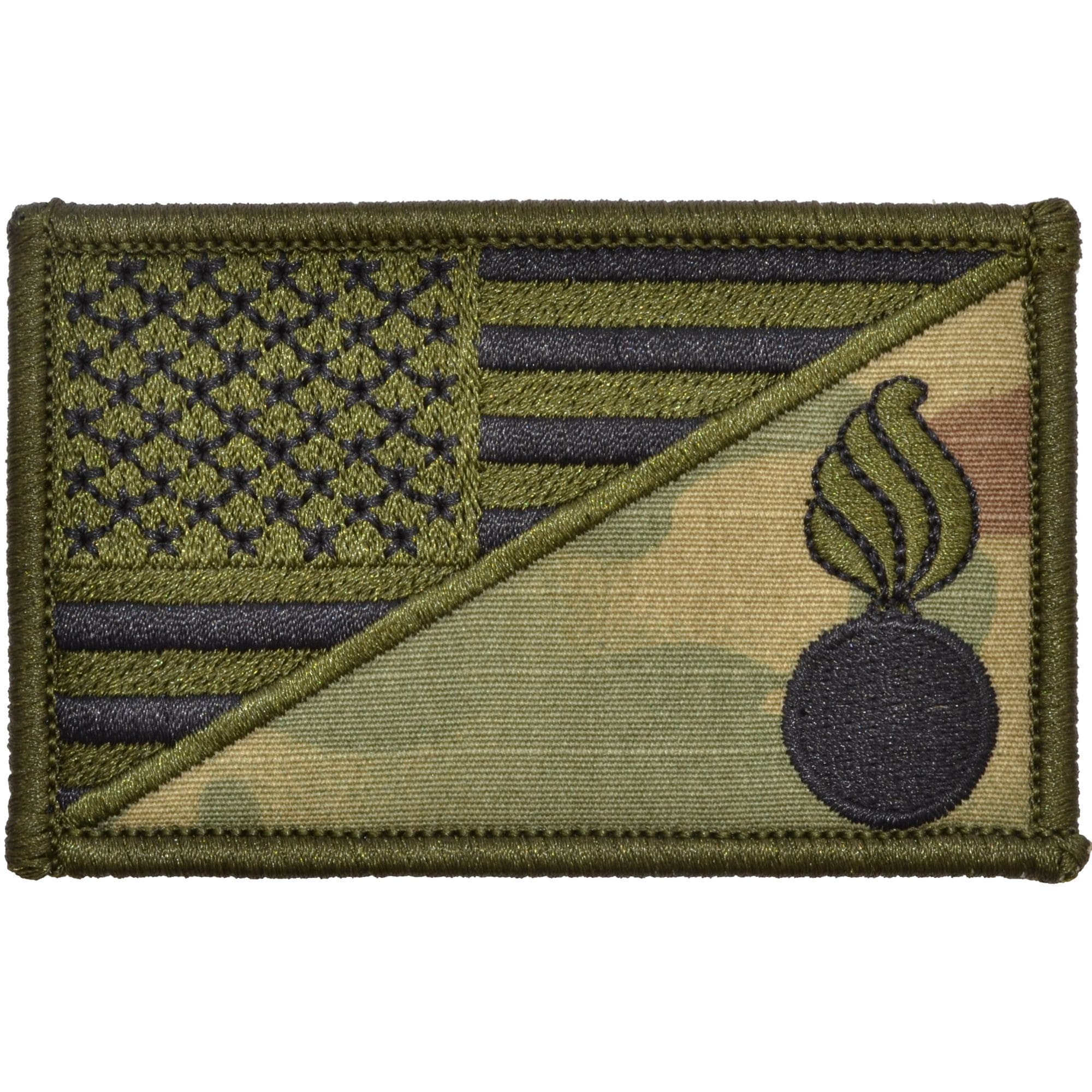 Tactical Gear Junkie Patches MultiCam Army Ordnance Corps USA Flag - 2.25x3.5 Patch
