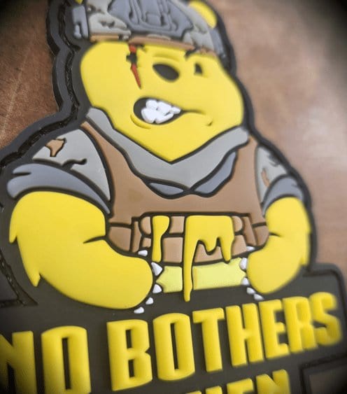 Tactical Gear Junkie Patches No Bothers Given Tactical Pooh Bear PVC Patch - Embrace the Honey Hunt