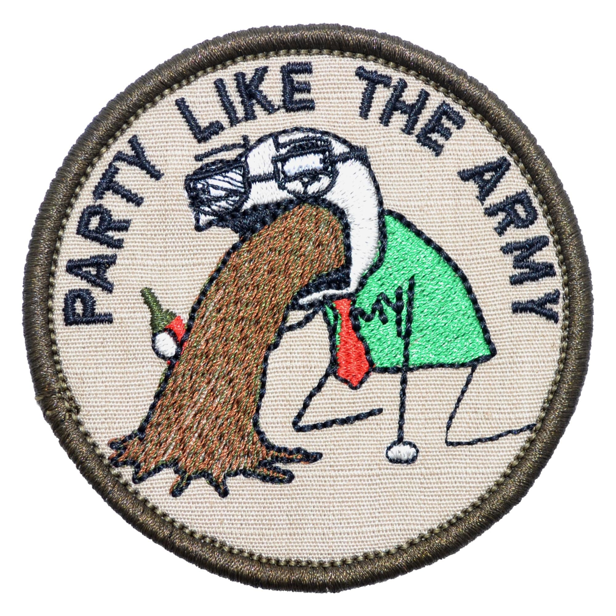 Tactical Gear Junkie Patches Sketch's World © Party Like The Army - 3 in Round Patch
