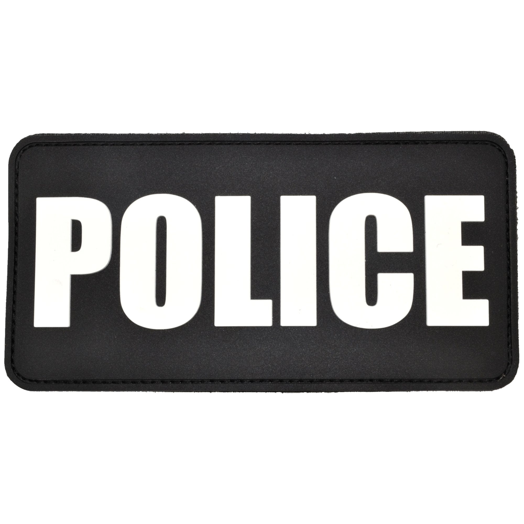 Tactical Gear Junkie Patches Black Police Plate Carrier - 3x6 PVC Patch