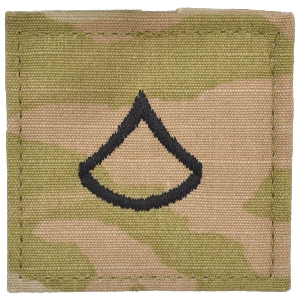 Tactical Gear Junkie Rank PFC Army Rank w/ Hook Fastener Backing - 3-Color OCP