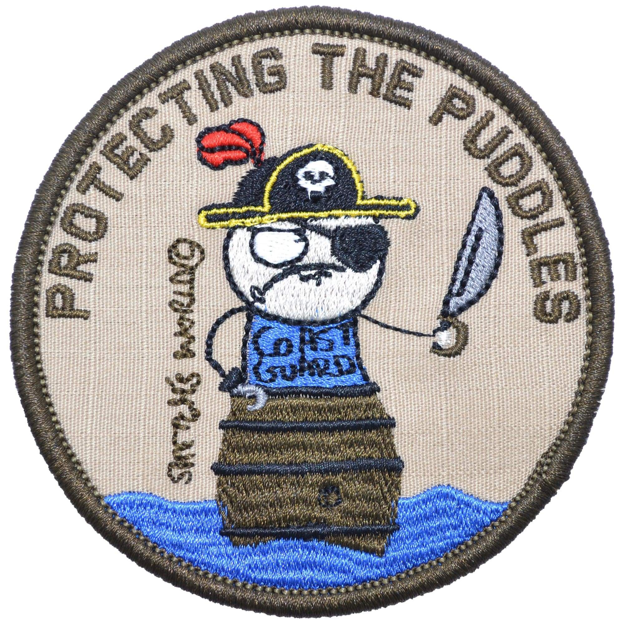 Tactical Gear Junkie Patches Sketch's World © Protecting The Puddles - 3.5 in Round Patch