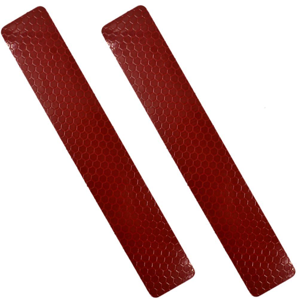 Tactical Gear Junkie Patches Red Honeycomb Reflective Reflective Strip for MOLLE Webbing Gear- 1x6 Patch - Two Pack