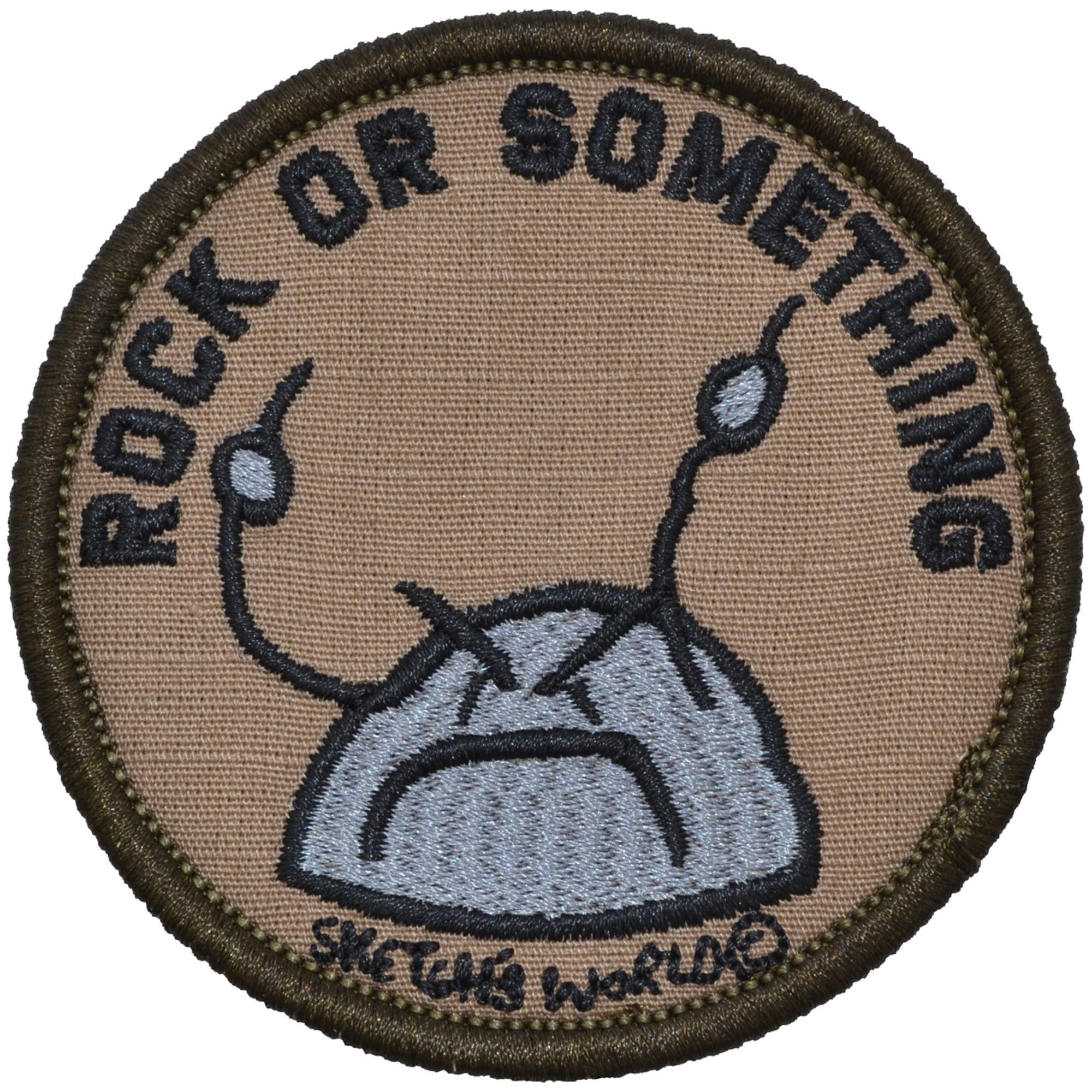 Tactical Gear Junkie Patches Sketch's World © Rock Or Something - 3 in Round Patch